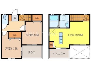 プレミアム原古賀の物件間取画像